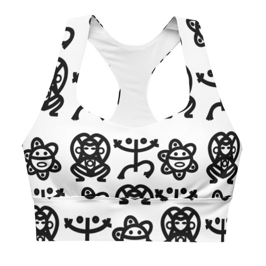 Longline sports bra- Taino Petroglyphs