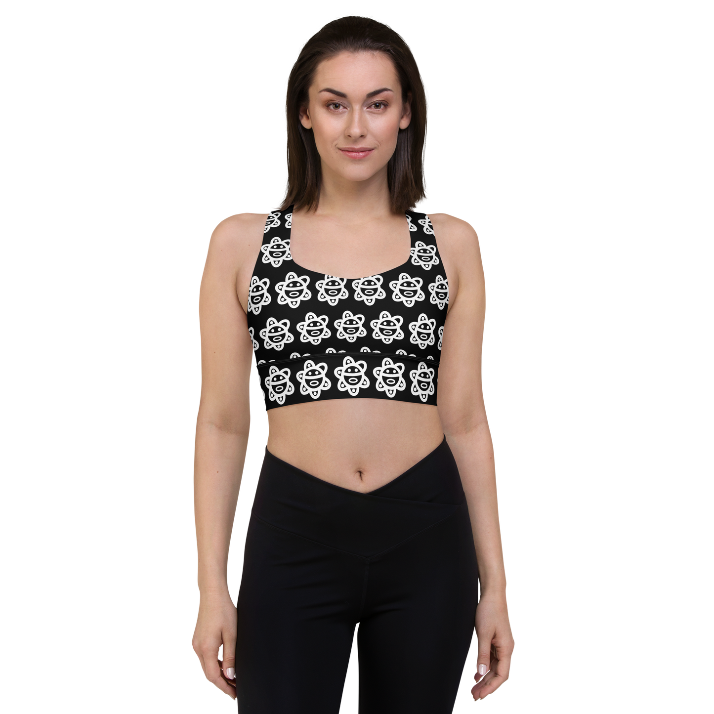 Longline sports bra- Taino Sol Black