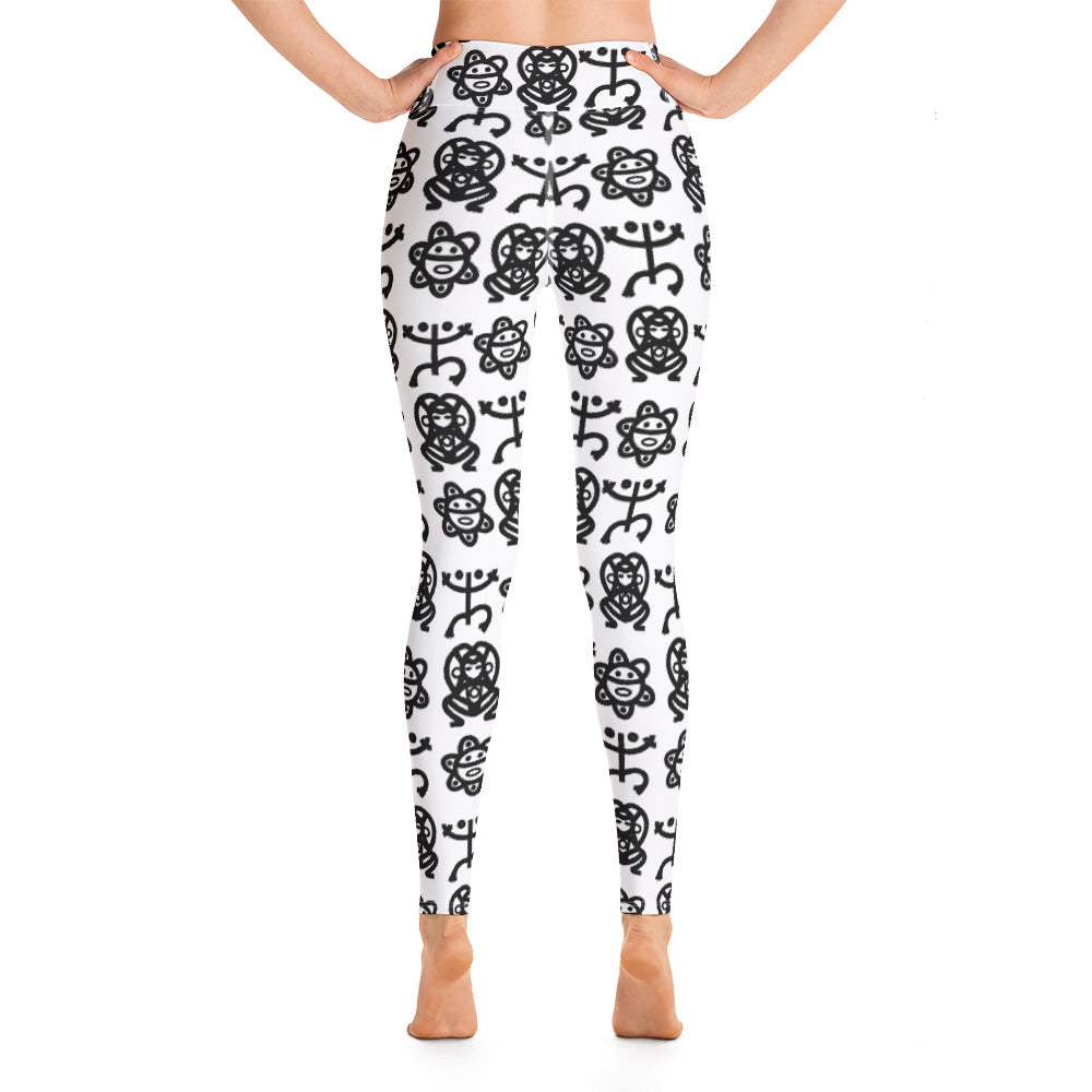 Yoga Leggings- Taino Petroglyphs