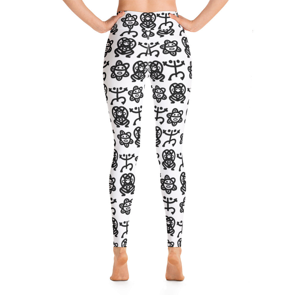 Yoga Leggings- Taino Petroglyphs