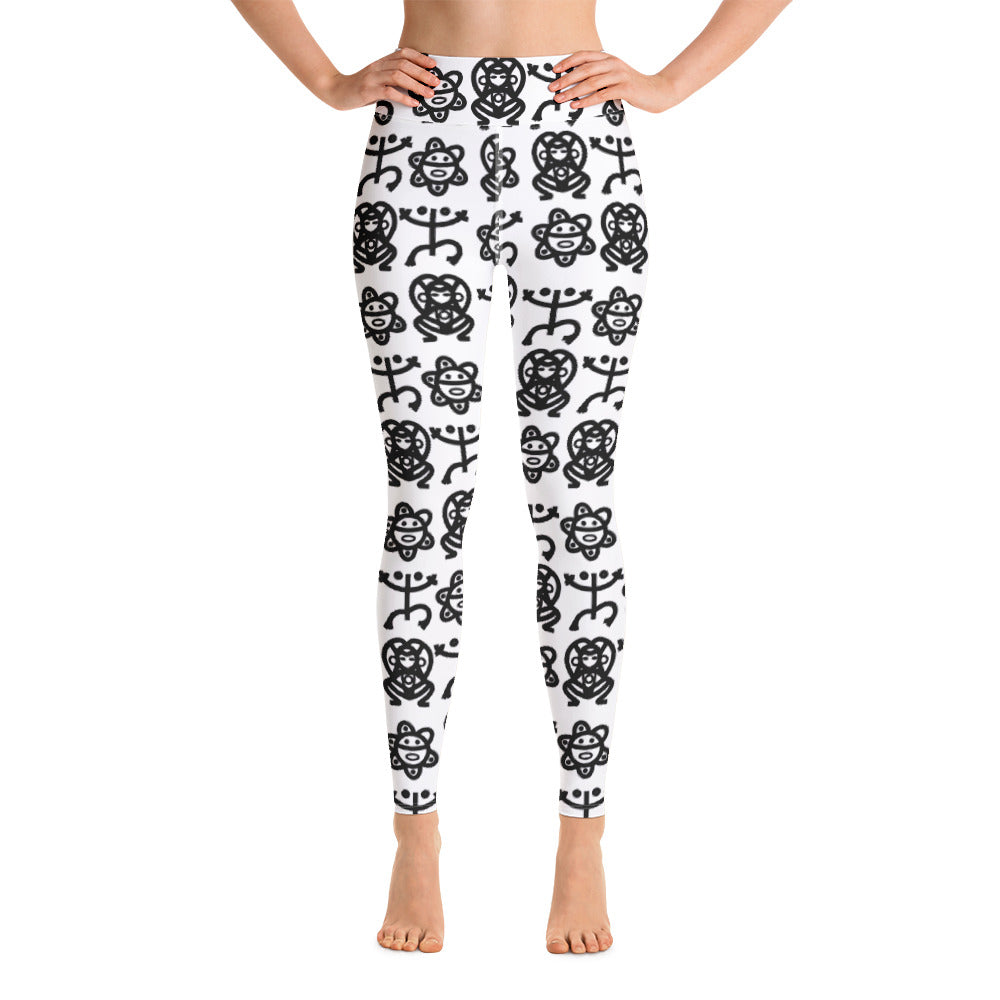 Yoga Leggings- Taino Petroglyphs