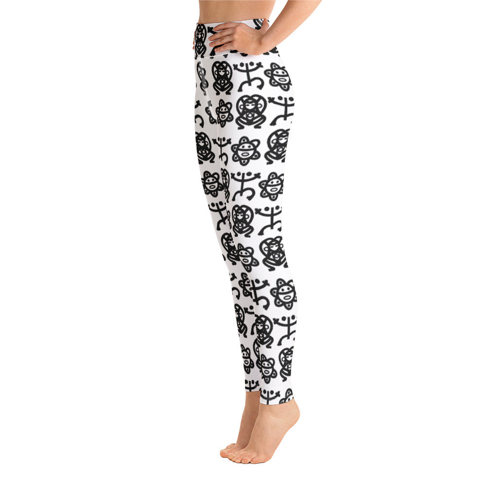 Yoga Leggings- Taino Petroglyphs