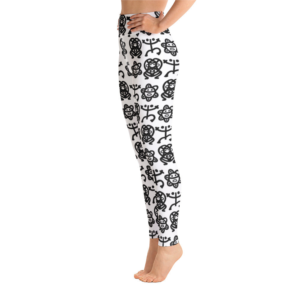 Yoga Leggings- Taino Petroglyphs