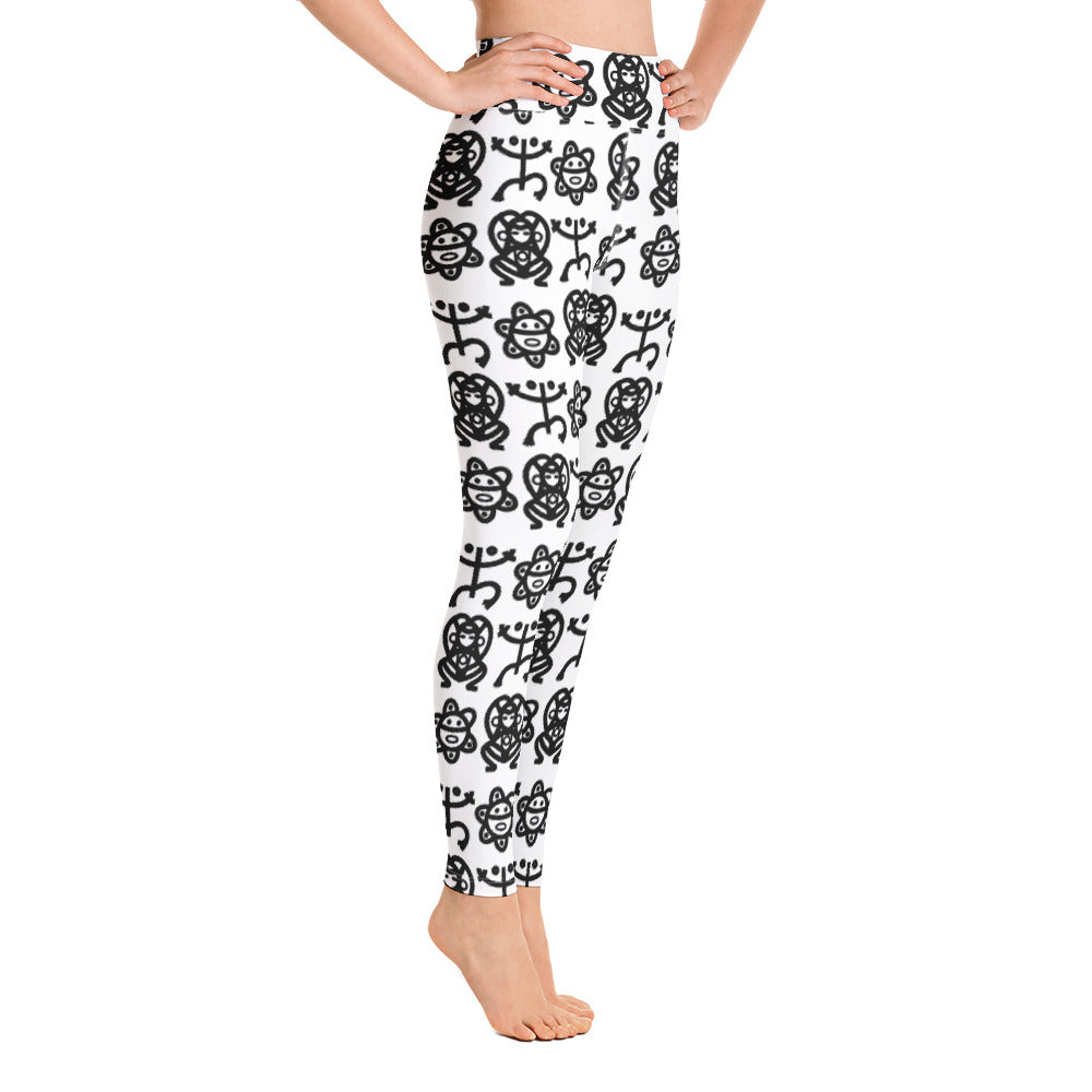 Yoga Leggings- Taino Petroglyphs