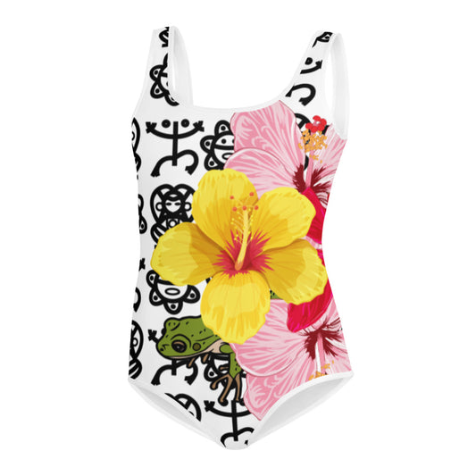 All-Over Print Youth Swimsuit- Boricua