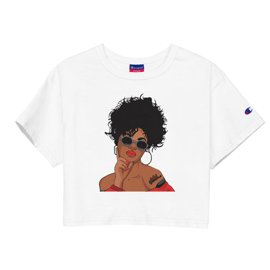 Champion crop top- Queen Boricua