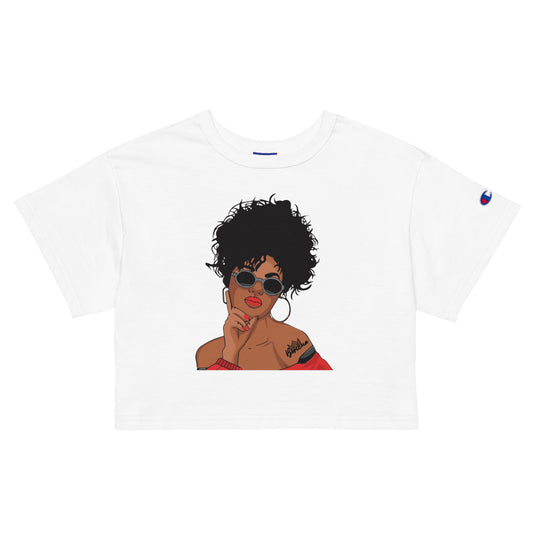 Champion crop top- Queen Boricua