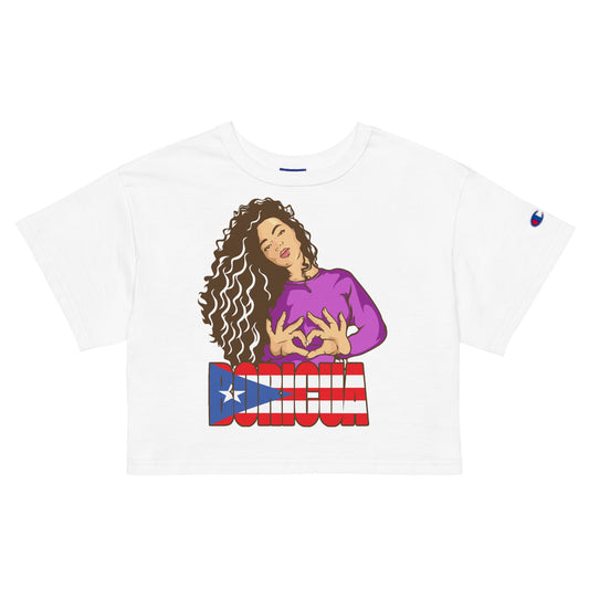 Champion crop top- Boricua