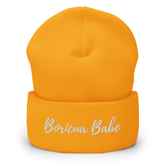 Cuffed Beanie- Boricua Babe