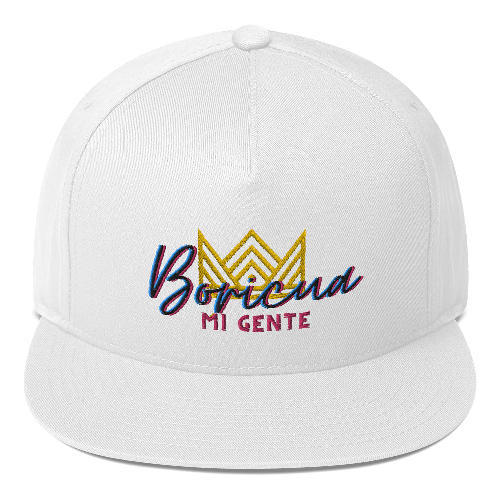 Flat Bill Cap- Queen Boricua Logo