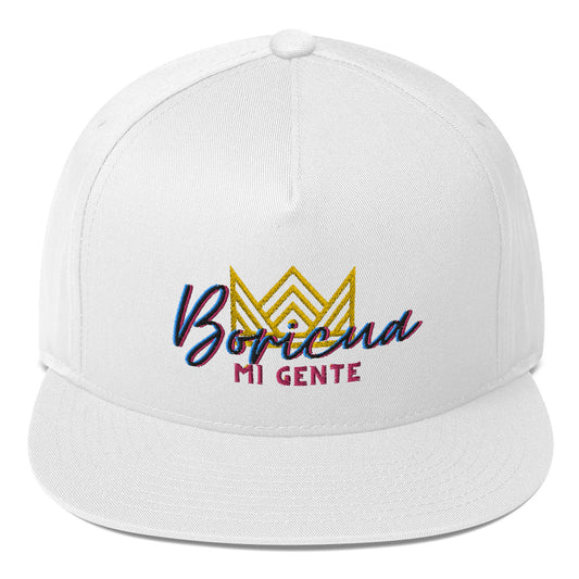 Flat Bill Cap- Queen Boricua Logo