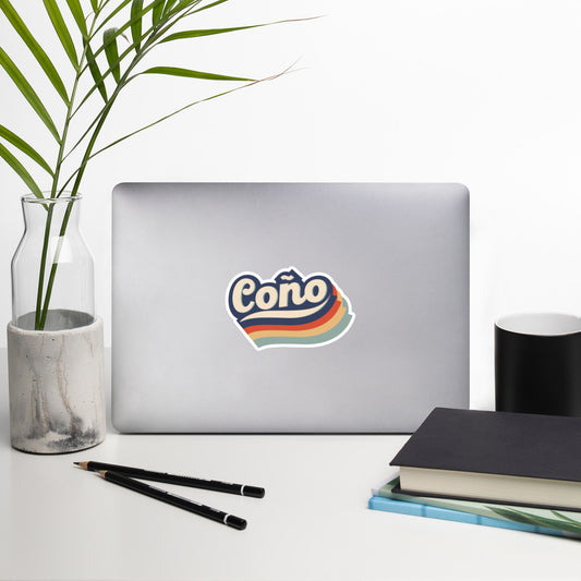 Bubble-free stickers- Retro Coño