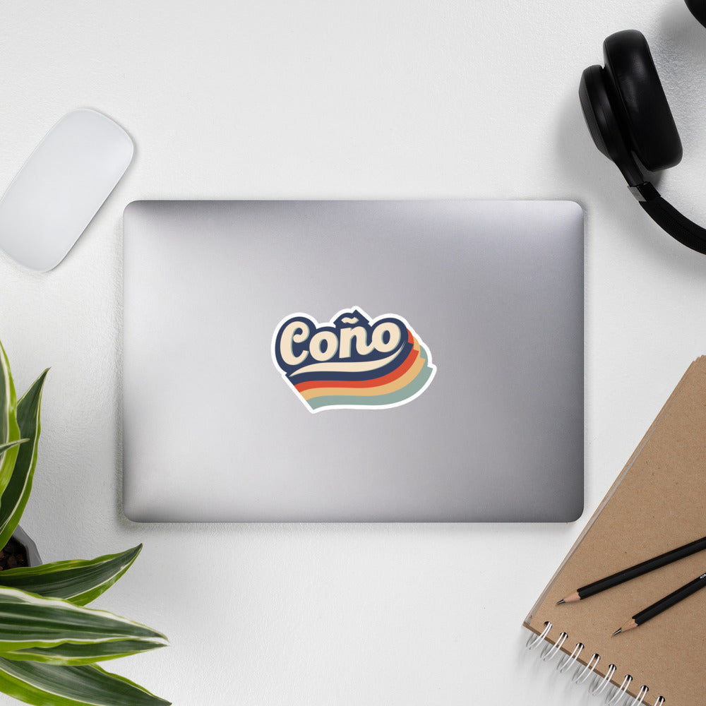 Bubble-free stickers- Retro Coño