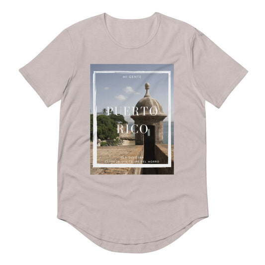 Men's Curved Hem T-Shirt- "El Morro"