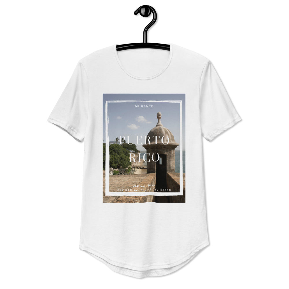 Men's Curved Hem T-Shirt- "El Morro"