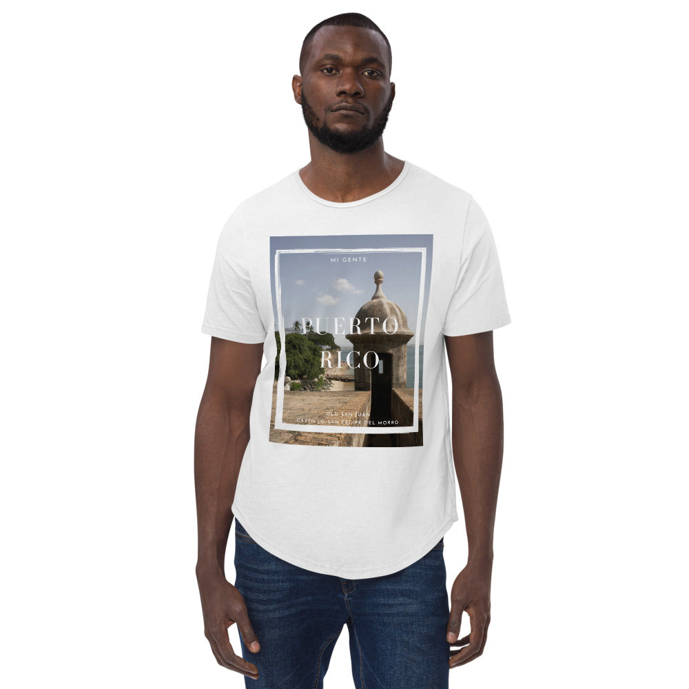 Men's Curved Hem T-Shirt- "El Morro"