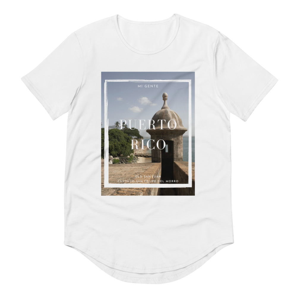 Men's Curved Hem T-Shirt- "El Morro"