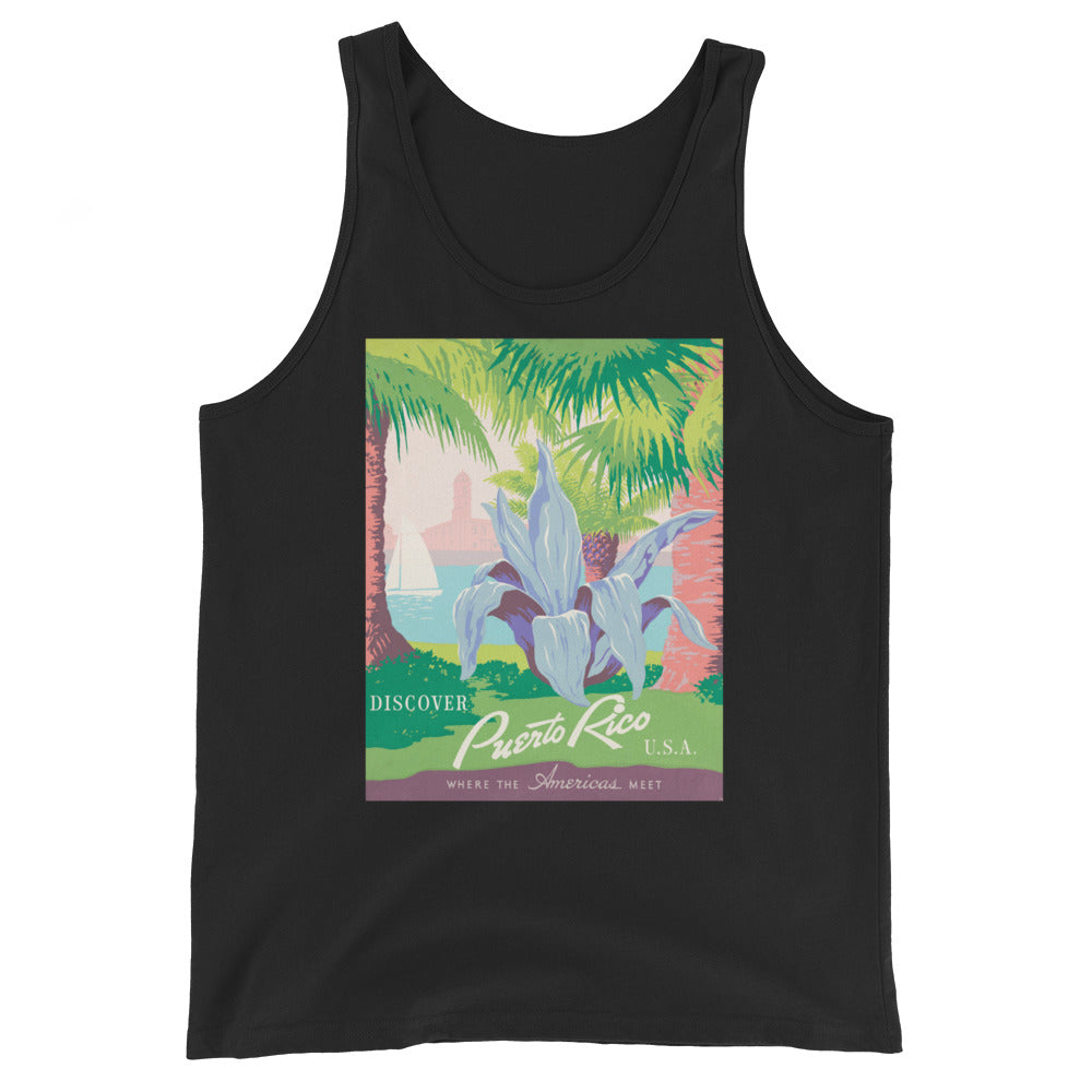 Unisex Tank Top- Discover Puerto Rico Flower