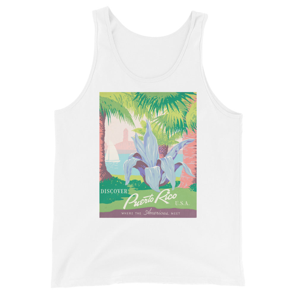 Unisex Tank Top- Discover Puerto Rico Flower