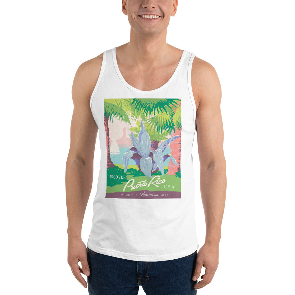 Unisex Tank Top- Discover Puerto Rico Flower