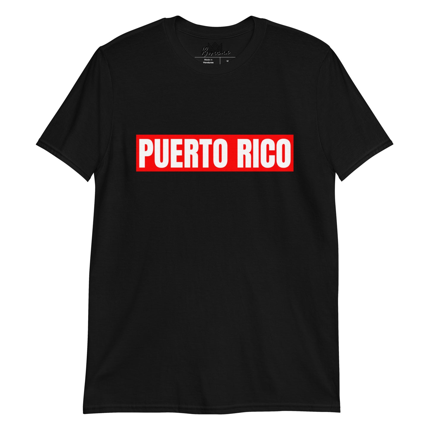 Short-Sleeve Unisex T-Shirt- Puerto Rico / Red Background