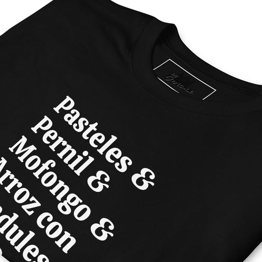 Short-Sleeve Unisex T-Shirt- "Pasteles & Pernil & ect.