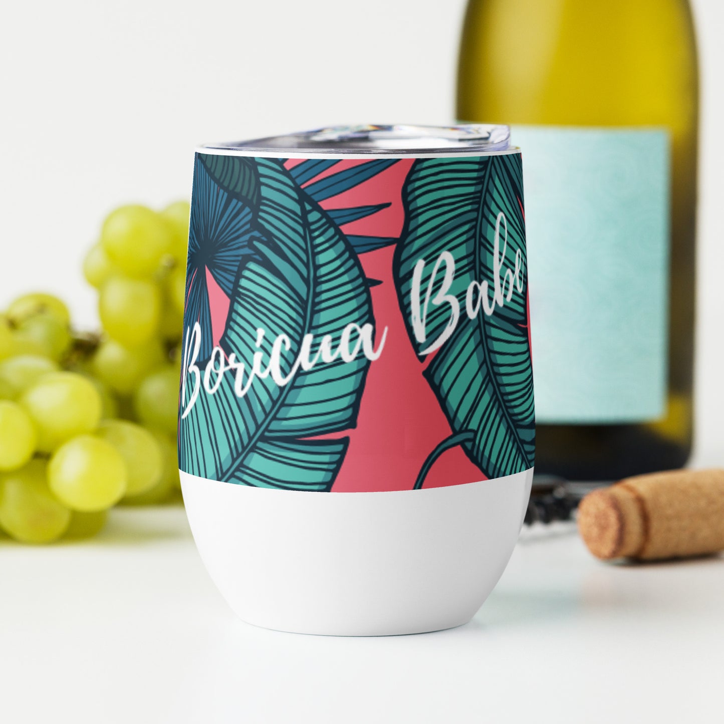 Wine tumbler- Boricua Babe