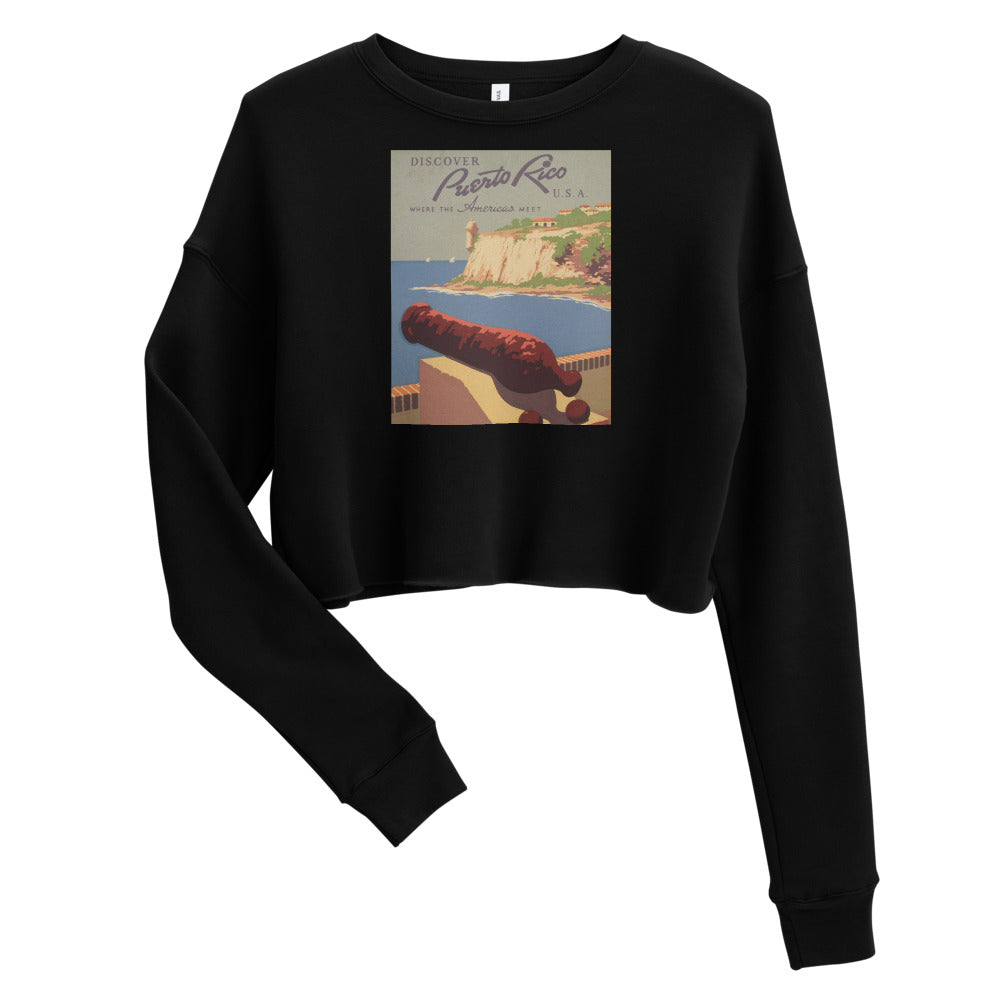 Crop Sweatshirt - Puerto Rico Cannon