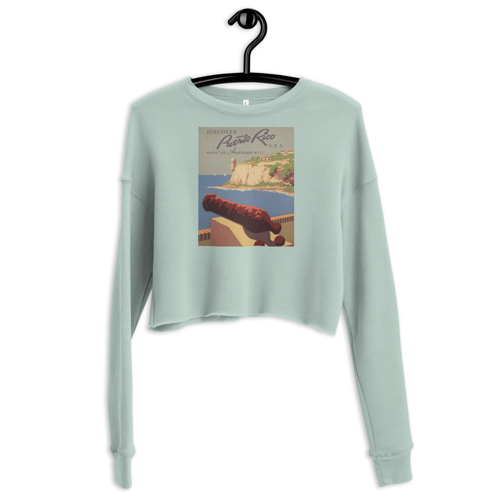 Crop Sweatshirt - Puerto Rico Cannon