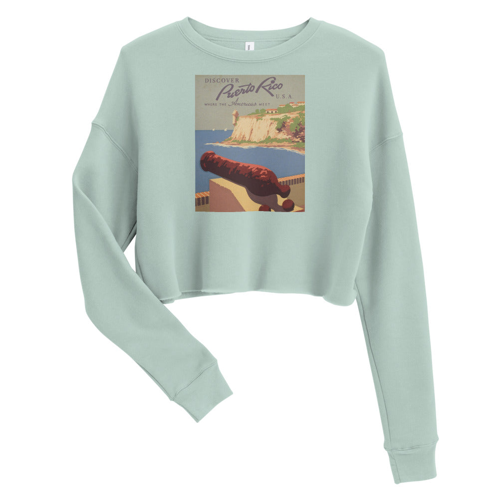 Crop Sweatshirt - Puerto Rico Cannon