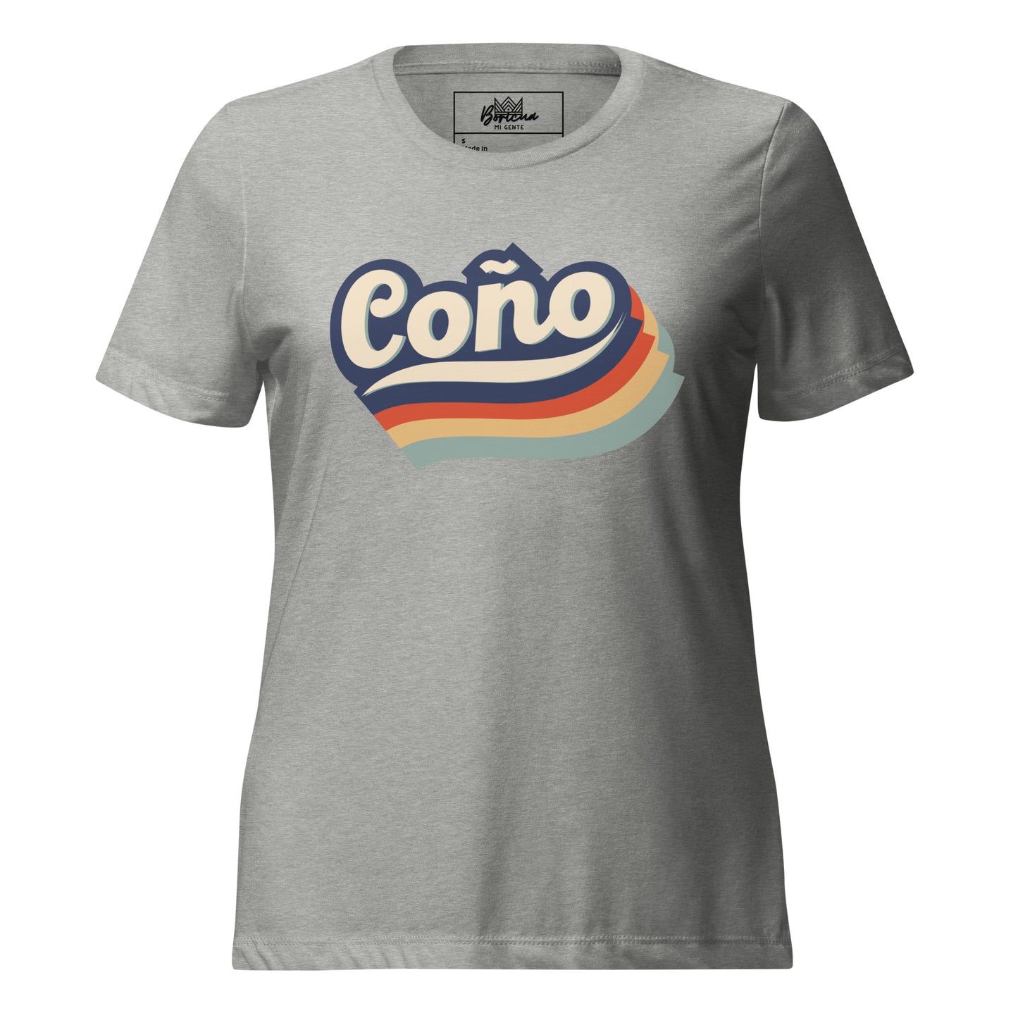 Women’s relaxed tri-blend t-shirt- Retro Coño