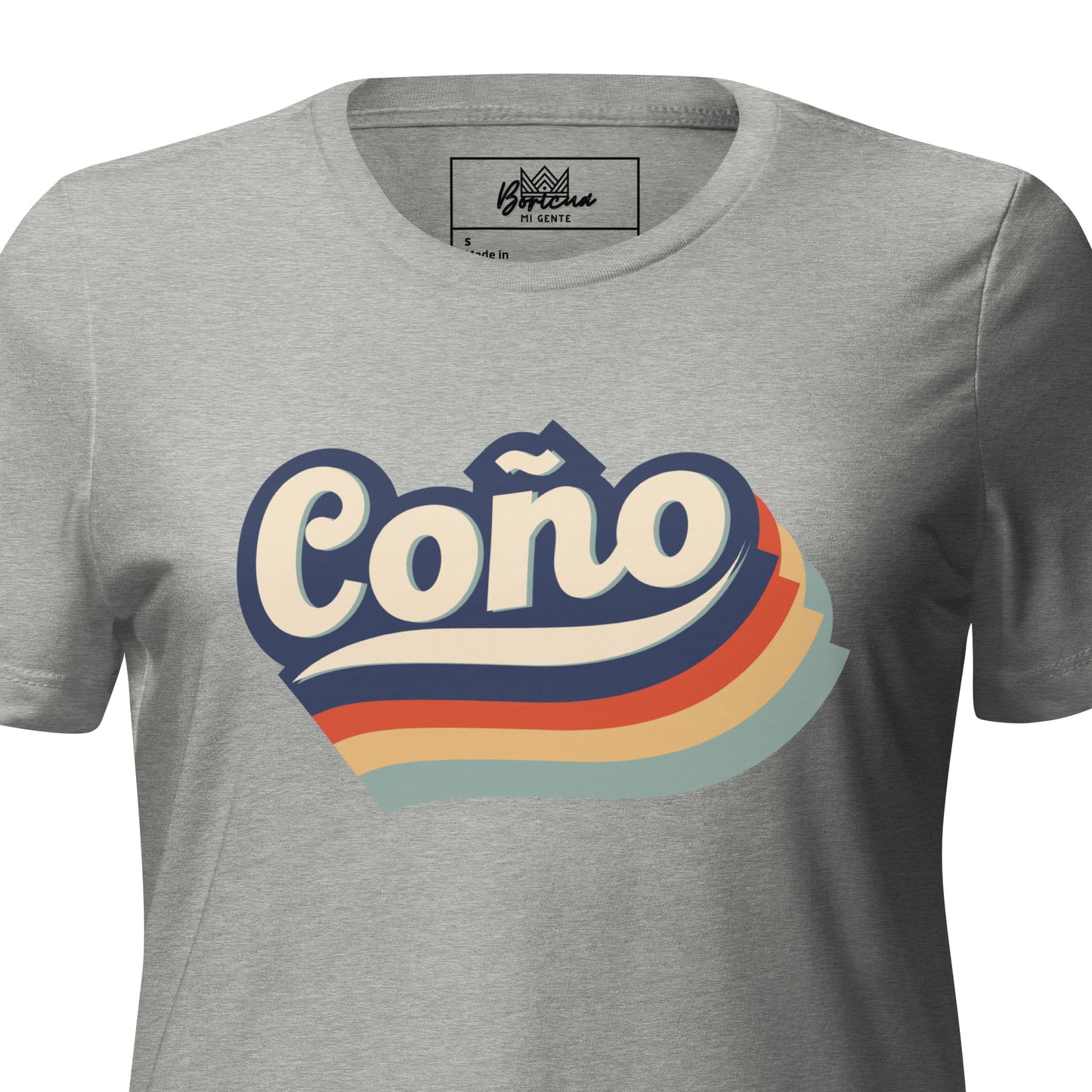 Women’s relaxed tri-blend t-shirt- Retro Coño