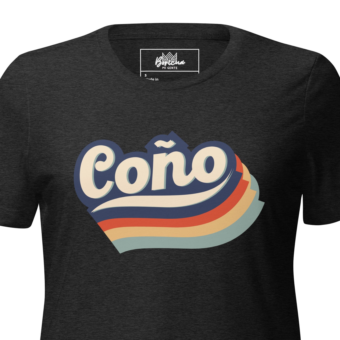 Women’s relaxed tri-blend t-shirt- Retro Coño