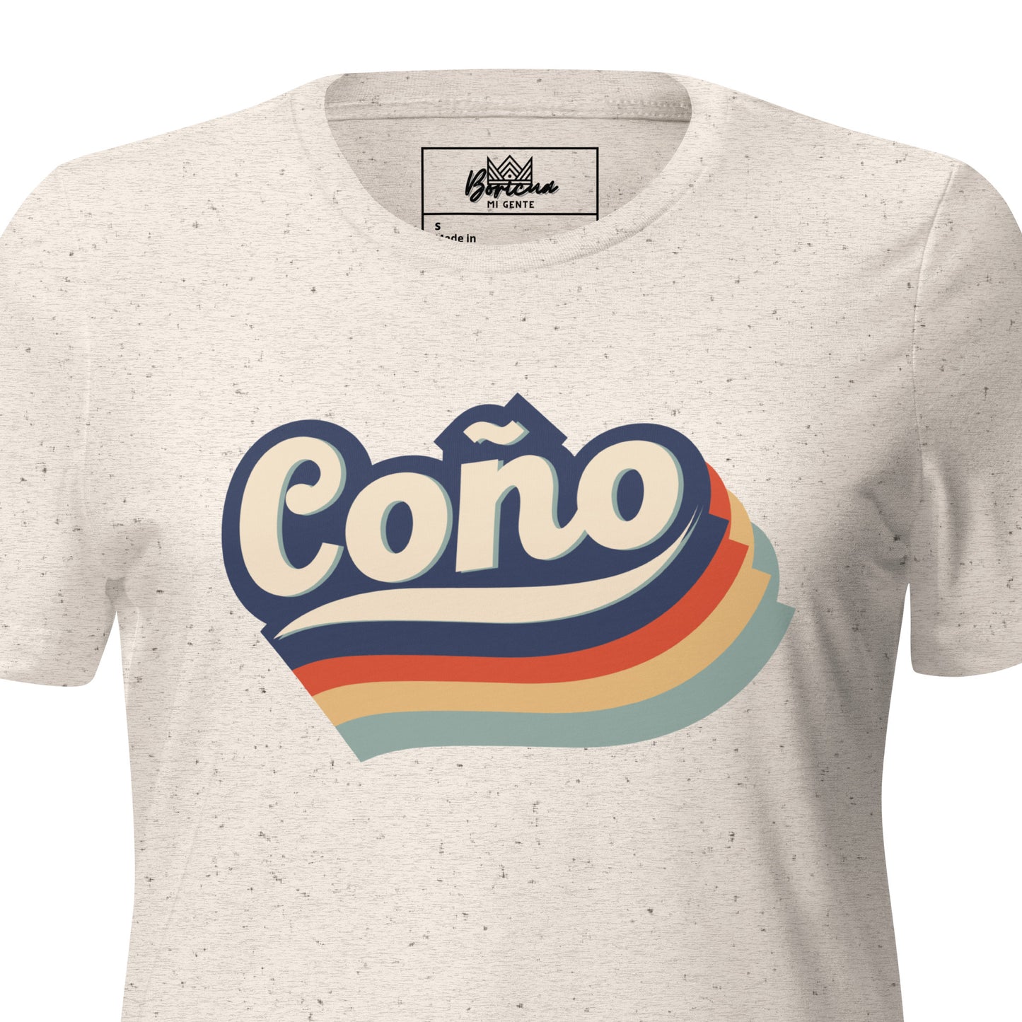 Women’s relaxed tri-blend t-shirt- Retro Coño