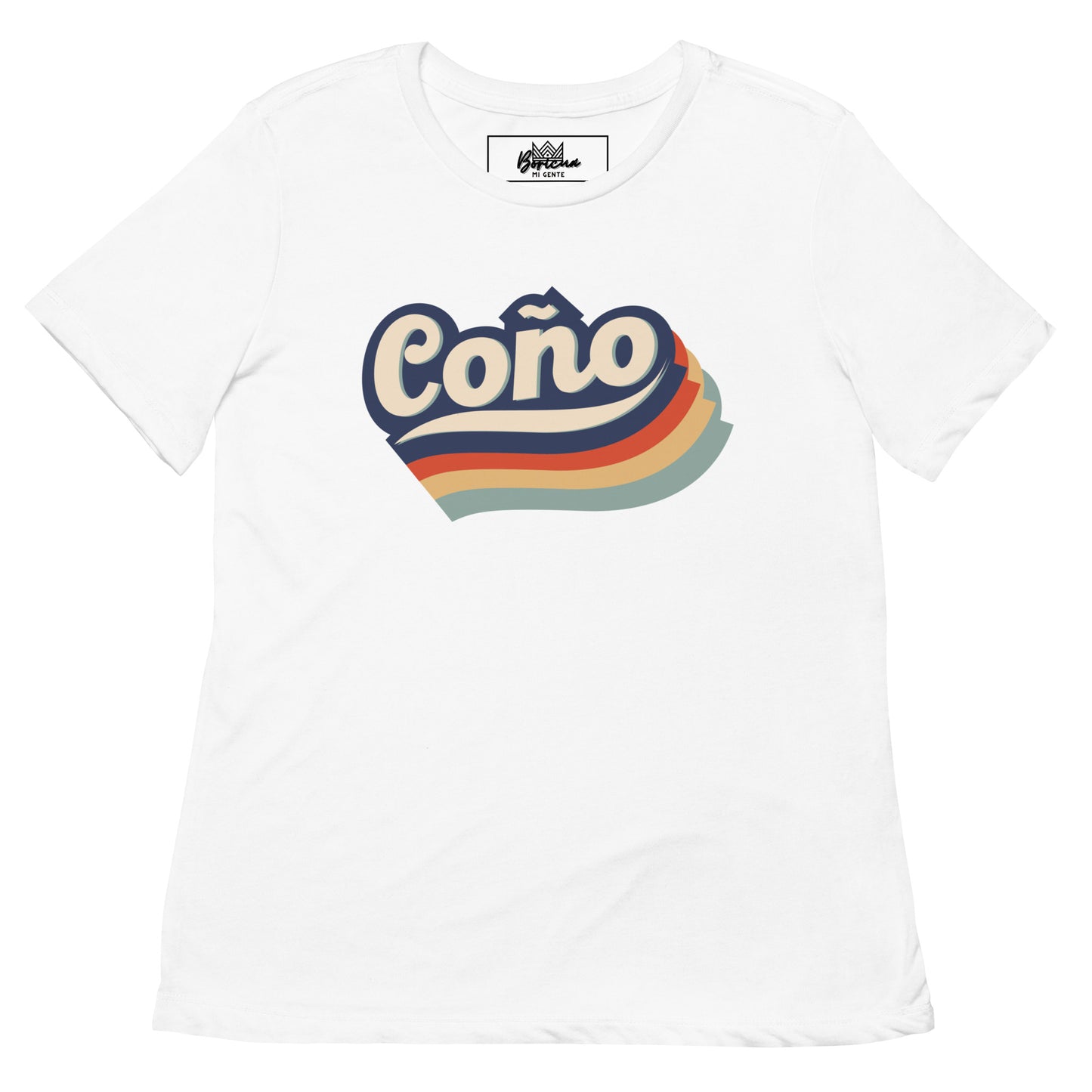 Women’s relaxed tri-blend t-shirt- Retro Coño