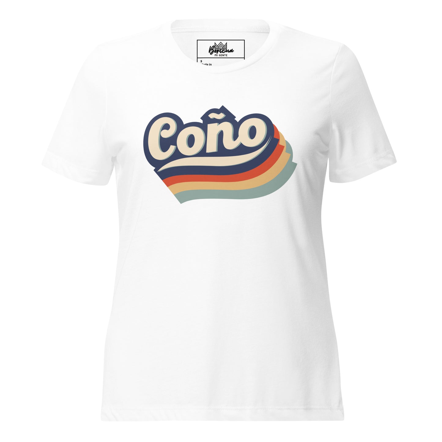 Women’s relaxed tri-blend t-shirt- Retro Coño