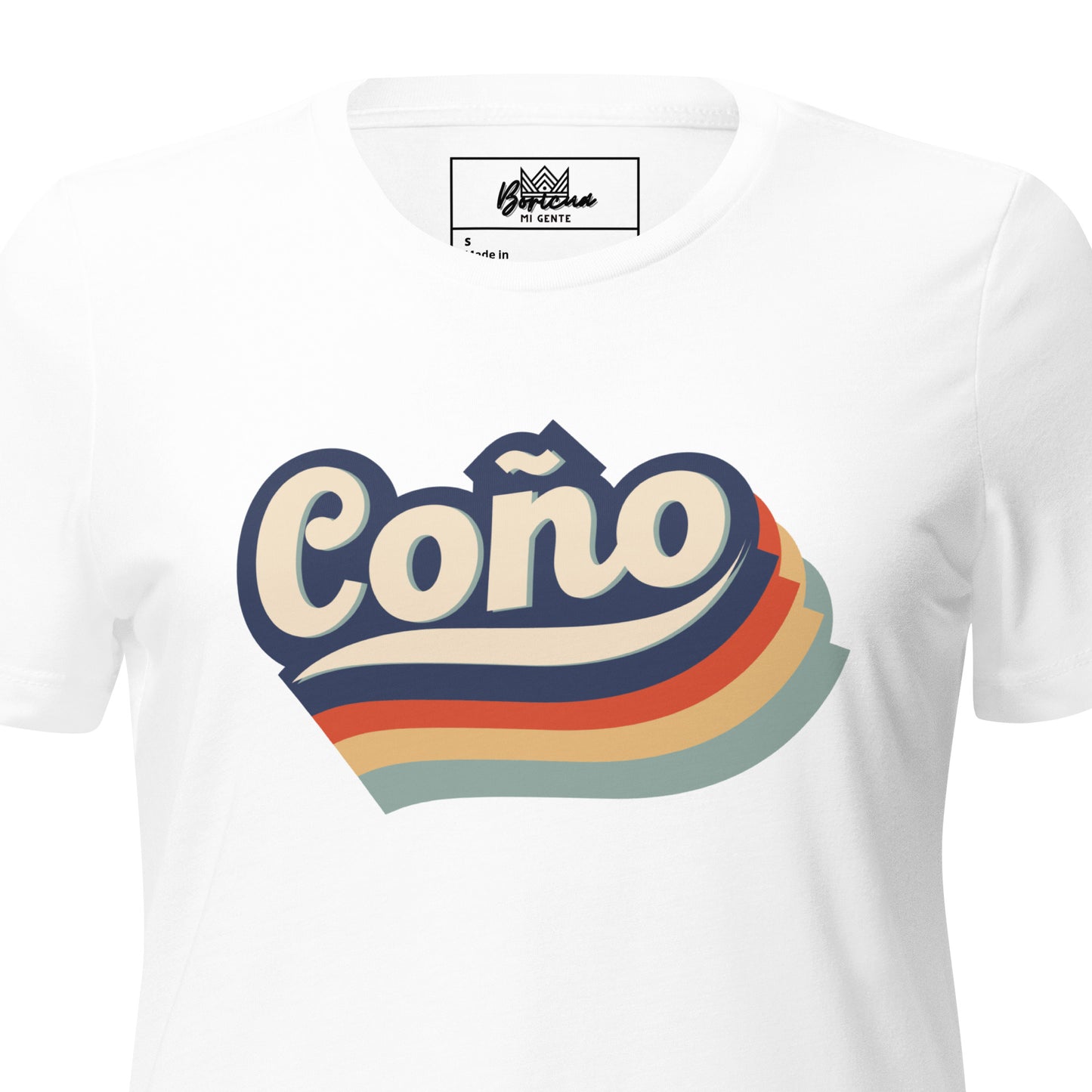 Women’s relaxed tri-blend t-shirt- Retro Coño