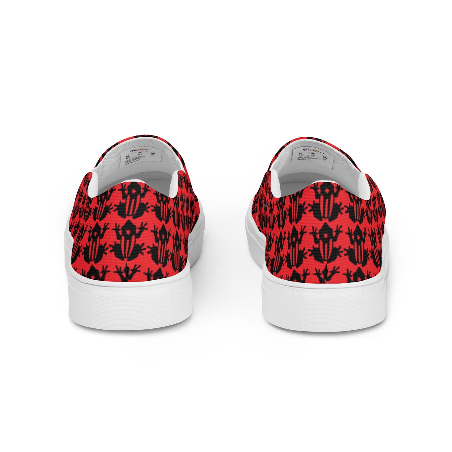 Women’s slip-on canvas shoes- Coqui Frog (Red)