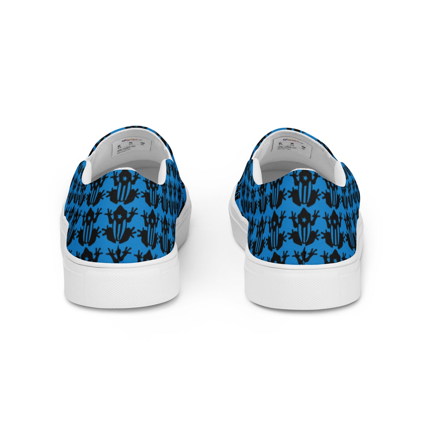 Women’s slip-on canvas shoes- Coqui Frog (Blue)