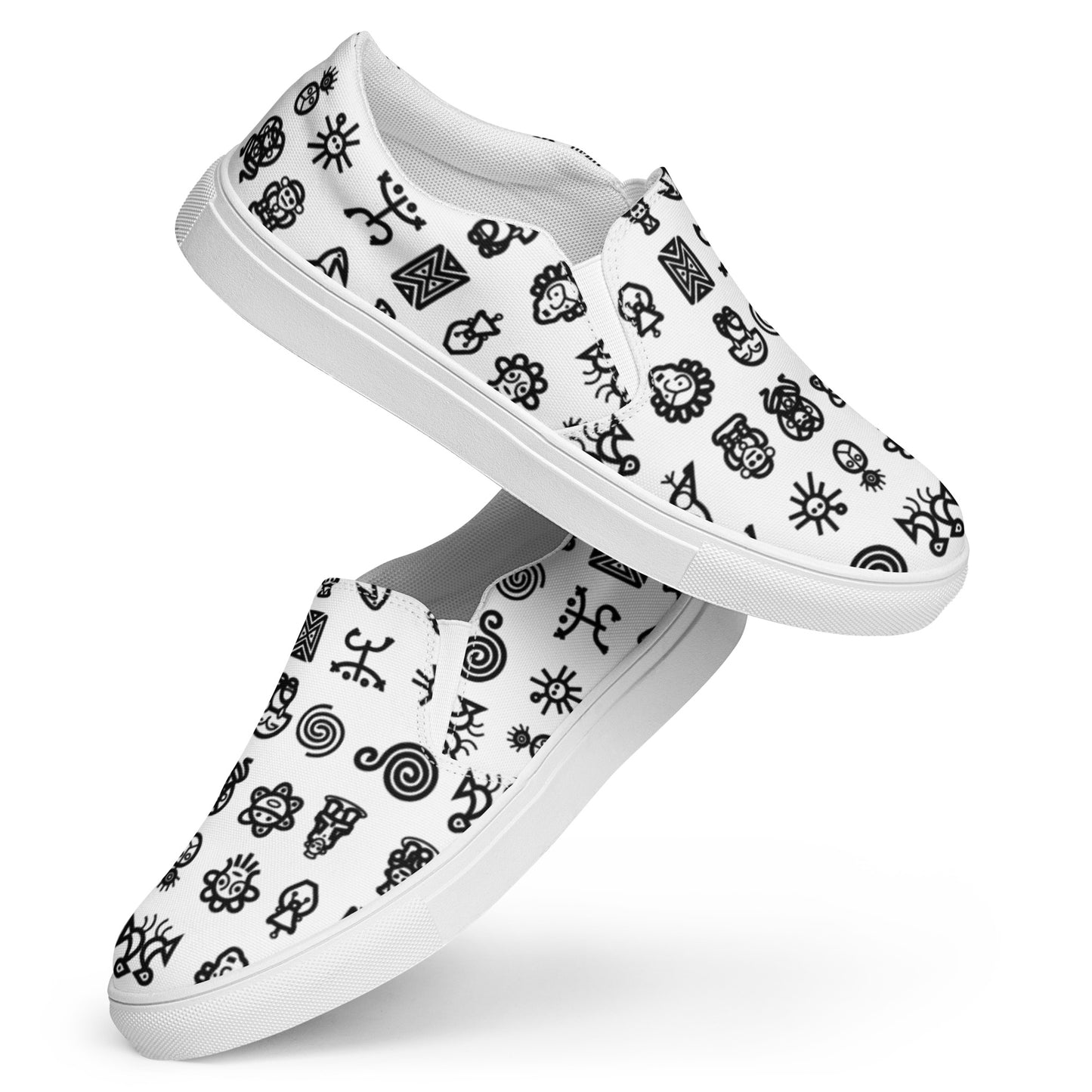 Women’s slip-on canvas shoes-Taino Petroglyphs